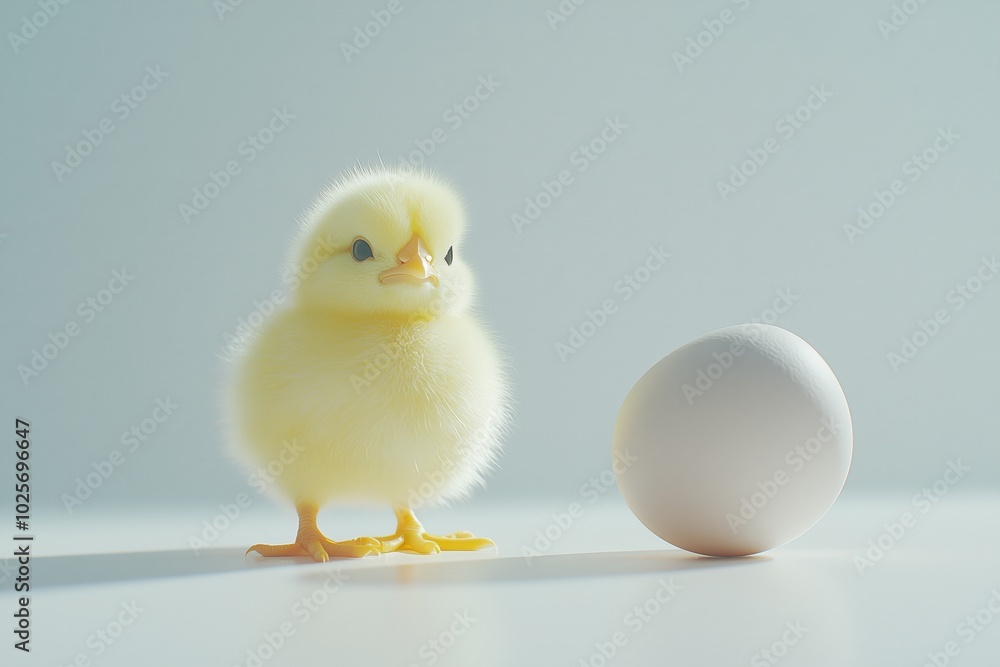 chicken and egg on a gray background chicken and egg on a gray background