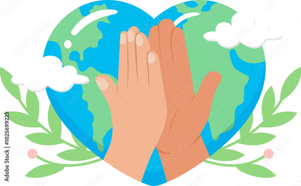 World Humanitarian Day Illustration World Humanitarian Day Illustration
