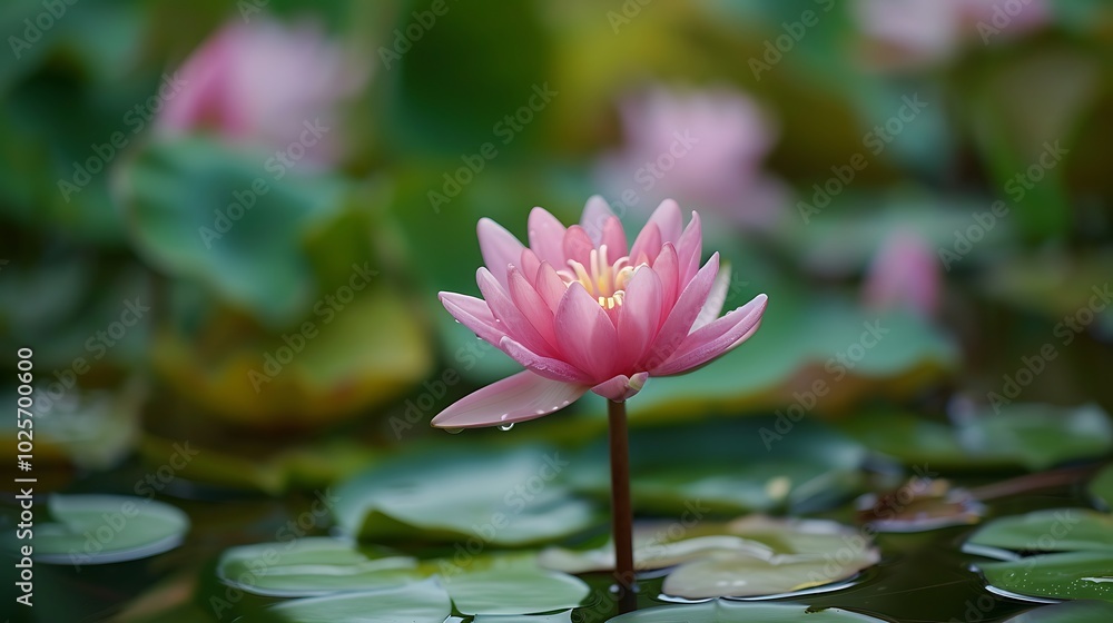 Blooming water plant Blooming water plant