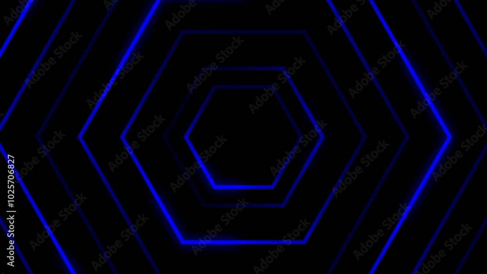 blue neon light animated hexagon line background cyber monday blue neon light animated hexagon line background cyber monday