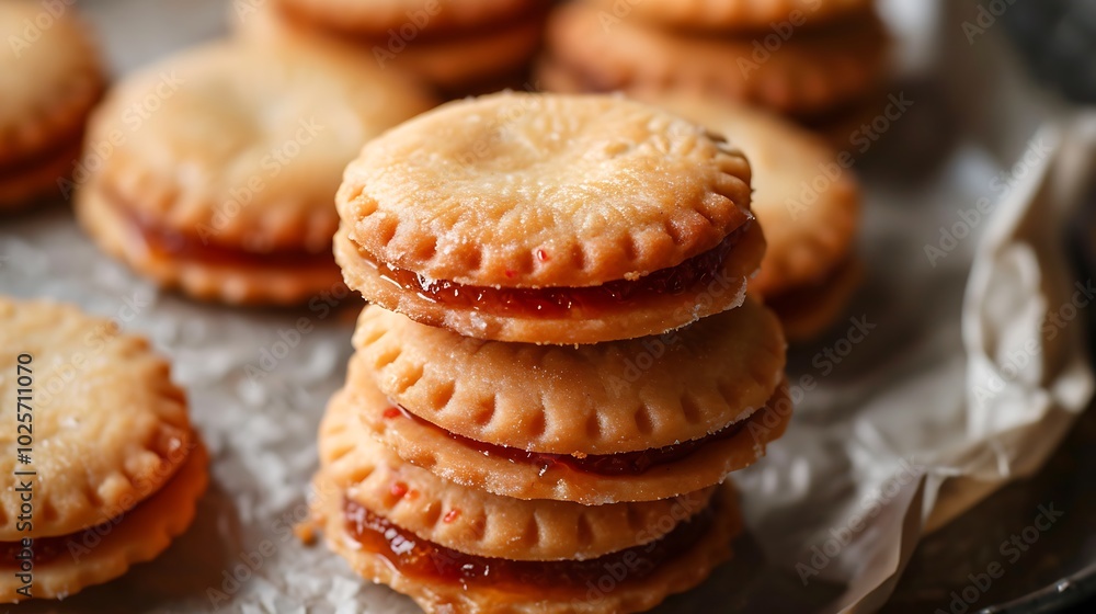 Delicious guava paste filled cookies Delicious guava paste filled cookies