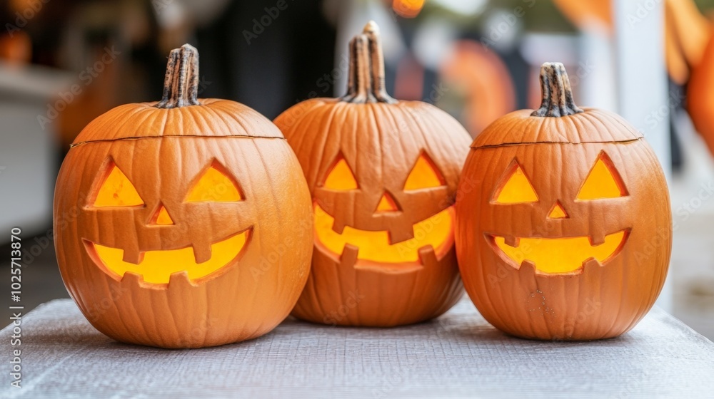 Jack-o'-lantern Trio. Jack-o'-lantern Trio.