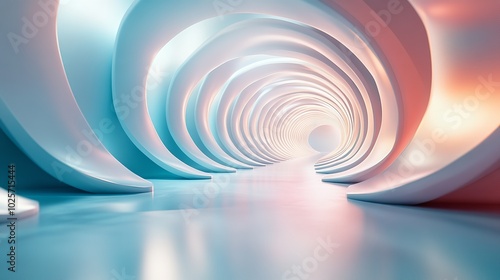 Colorful Spiral background 3d design, generated by AI