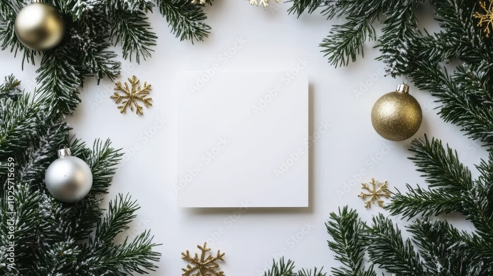The Blank Card with Ornaments The Blank Card with Ornaments
