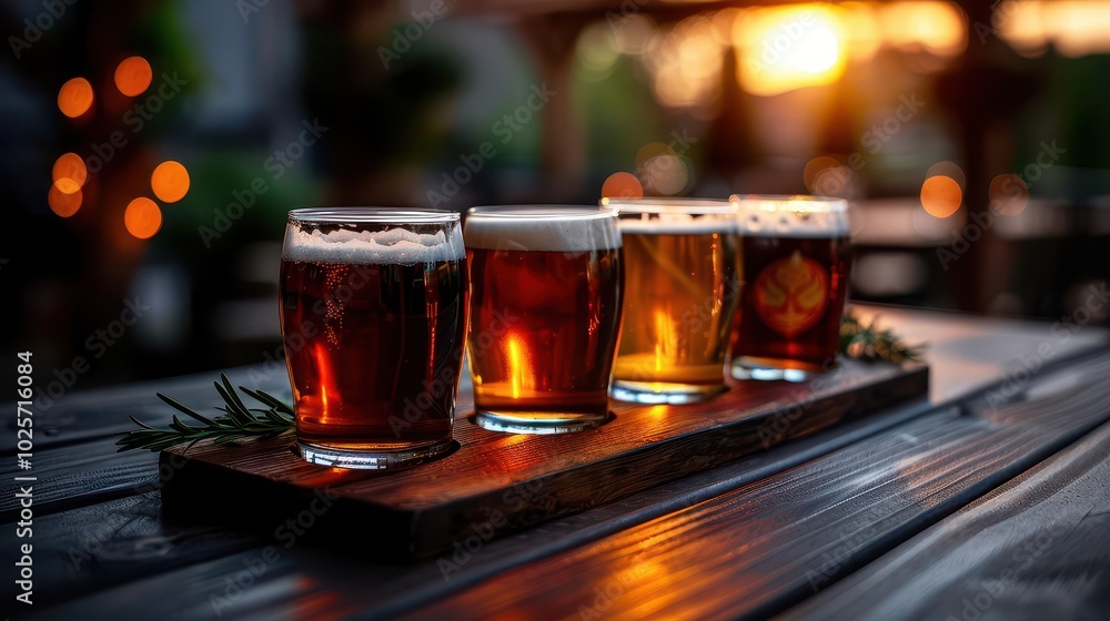 Craft Beer Brewing Classes, vibrant colors, close-up, cozy setting, photography Craft Beer Brewing Classes, vibrant colors, close-up, cozy setting, photography