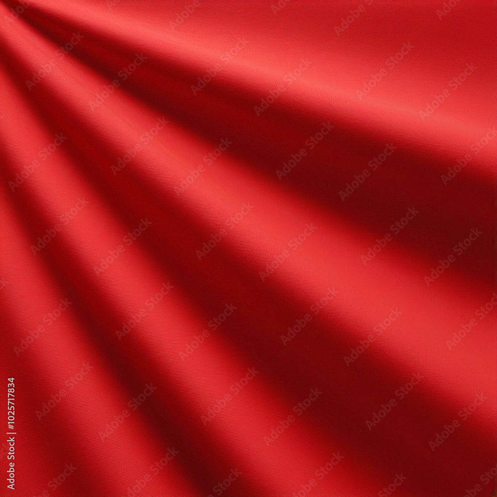 Red background with folds on satin fabric. Wavy red background Red background with folds on satin fabric. Wavy red background