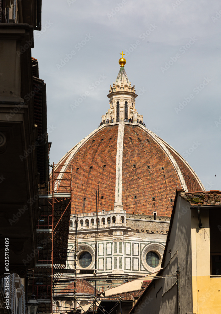 Obraz premium Dome of Brunelleschi of Cathedral of Santa Maria del Fiore in Florence