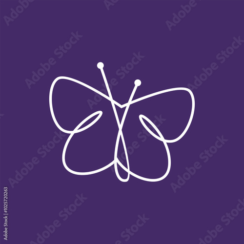 Butterfly Tech Logo .Digital Butterfly Logo . Tech Butterfly Logo Icon Design Vector