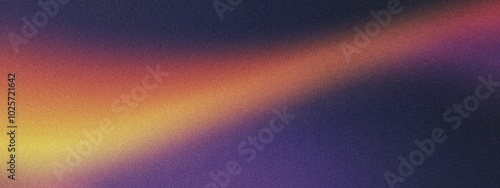 A curved arc of light with a gradient blending from lavender to bright orange, noise texture effect