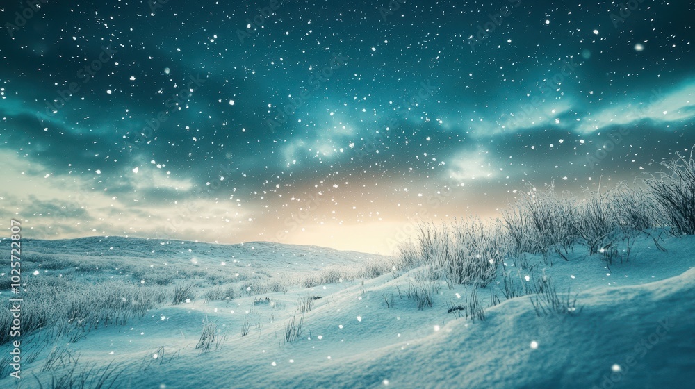 The Snowy Winter Landscape The Snowy Winter Landscape