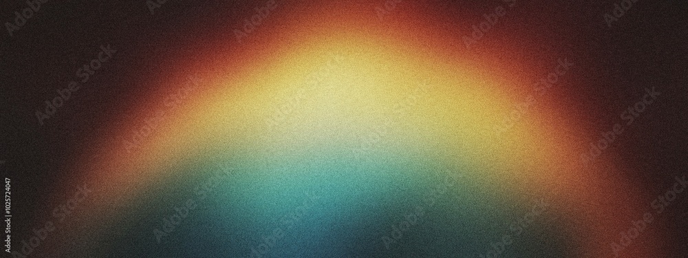 A curved arc of light with a gradient blending from icy blue to goldenrod, noise texture effect A curved arc of light with a gradient blending from icy blue to goldenrod, noise texture effect