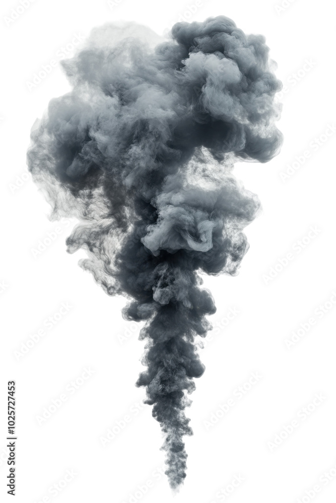 Dark smoke cloud graphic on transparent background. Dark smoke cloud graphic on transparent background.