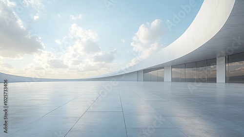 Empty luxury space of an office with city views