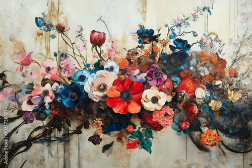 Floral and electronic elements