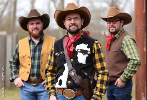 Woody Round up your friends as the cowboy sheriff with a plaid s photo