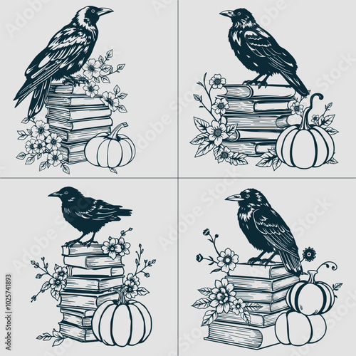 Halloween Book Lover SVG, Pumpkin Book svg, Reading svg, Halloween Teacher svg, Librarian svg, halloween png file, Leaves Moon