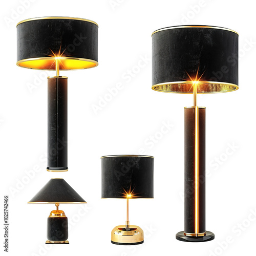set of lamps