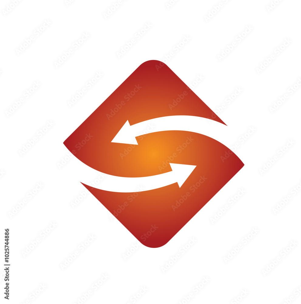 Abstract square arrows logo vector symbol design Abstract square arrows logo vector symbol design