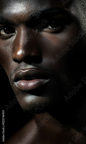 Close-up portrait of a man's face.