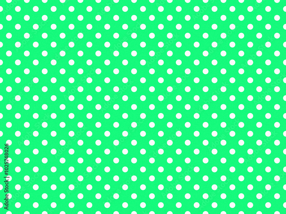 texturised white color polka dots over spring green background texturised white color polka dots over spring green background