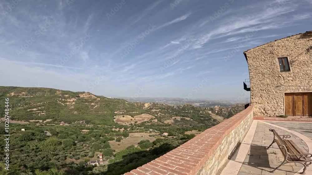 View of the landscape around Noepoli, a village in Basilicata, Italy. View of the landscape around Noepoli, a village in Basilicata, Italy.