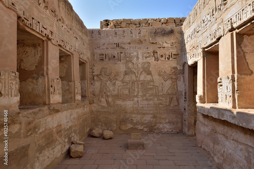 Medinet Habu is the most famous landmark in Luxor, Egypt photo