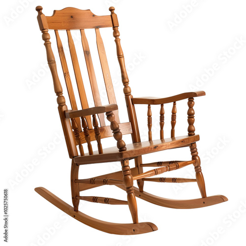 rocking chair isolated on white photo