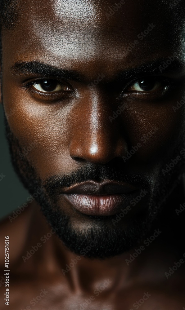 Close-up portrait of a man's face. Close-up portrait of a man's face.