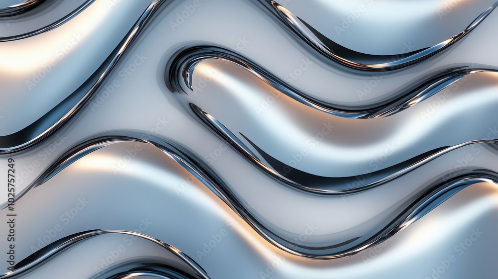 Abstract metallic waves create a smooth, modern texture ideal for backgrounds, wallpapers, and design projects. Abstract metallic waves create a smooth, modern texture ideal for backgrounds, wallpapers, and design projects.