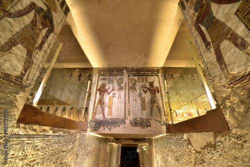 Tomb of Rameses III (KV11) in Valley of the Kings, Luxor, Egypt photo