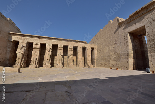 Medinet Habu is the most famous landmark in Luxor, Egypt photo