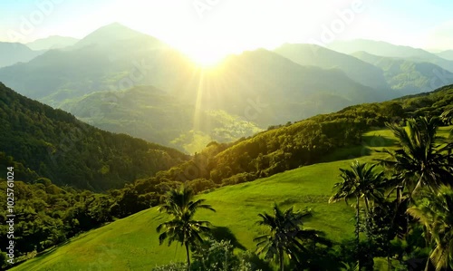 Picturesque Dominican Republic Highlands on Sunny Day