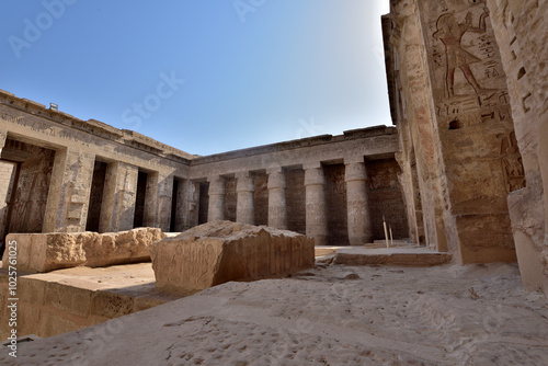 Medinet Habu is the most famous landmark in Luxor, Egypt photo