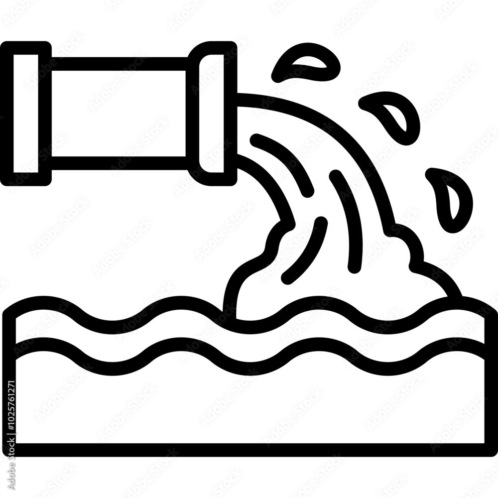 Waste Water Icon Waste Water Icon