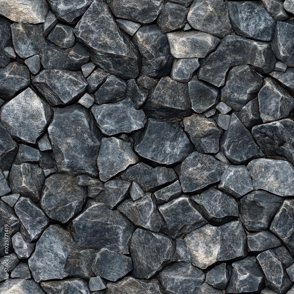 Granite stones with high detail textures, deep gray and black tones, realistic pattern Granite stones with high detail textures, deep gray and black tones, realistic pattern