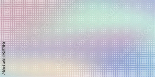 Abstract background featuring a holographic blur with a color gradient.Vector grain noise texture, and watercolor blend.