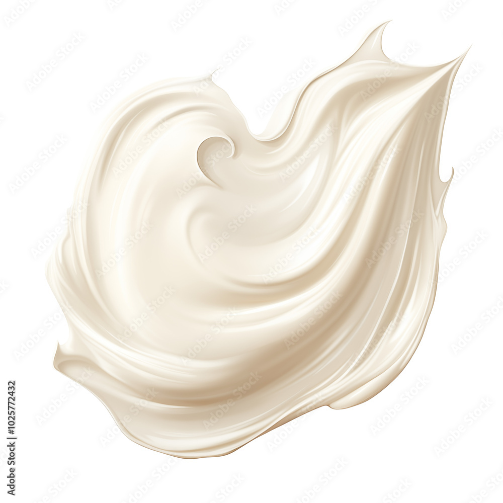 Swirl Of Creamy White Whipped Cream On A Plain Background Swirl Of Creamy White Whipped Cream On A Plain Background