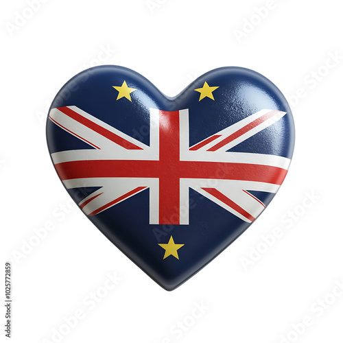 Free Download Australia flag in a heart isolated transparent background - GFXLoad