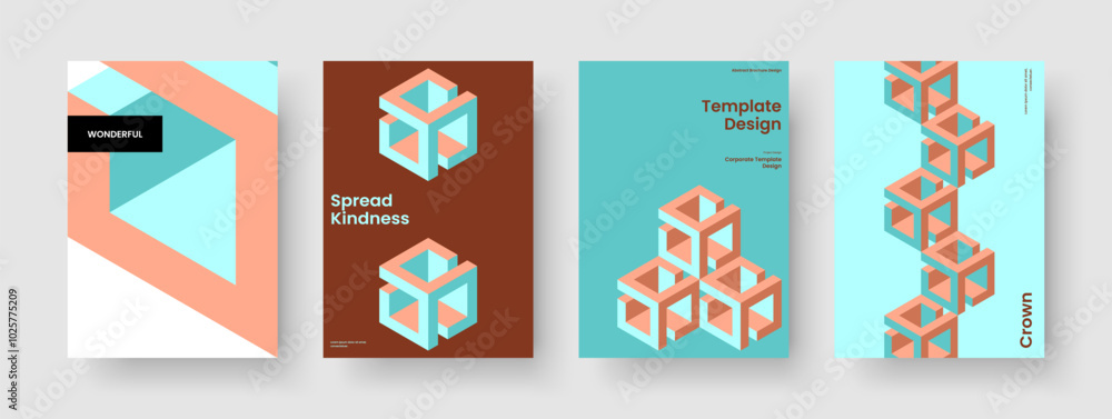 Fototapeta premium Isolated Poster Template. Abstract Brochure Layout. Modern Business Presentation Design. Background. Book Cover. Flyer. Banner. Report. Magazine. Advertising. Notebook. Newsletter. Portfolio