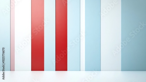 Free Download Decorative accent wall with bold stripes, isolated on a white background, perfect for mockups. - GFXLoad