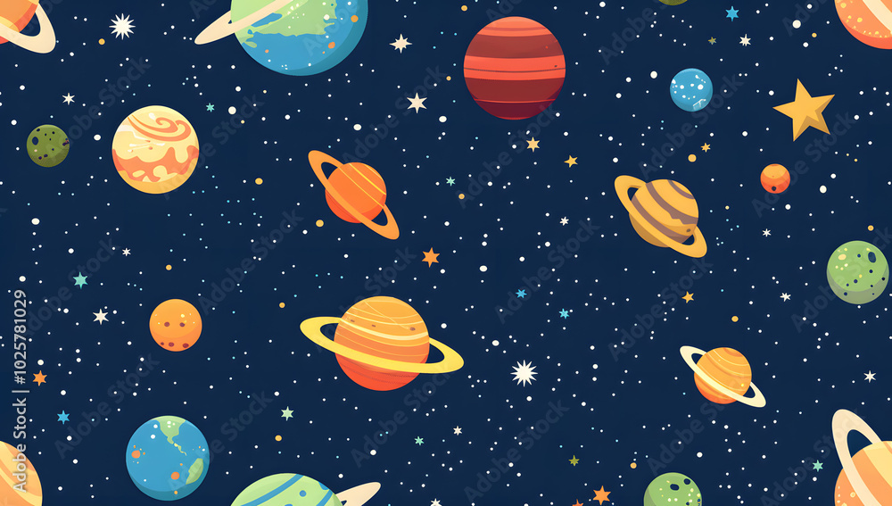 An imaginative depiction of outer space showcases colorful planets, stars, and cosmic details against a starry backdrop, forming a vibrant fantasy universe filled with celestial wonders An imaginative depiction of outer space showcases colorful planets, stars, and cosmic details against a starry backdrop, forming a vibrant fantasy universe filled with celestial wonders