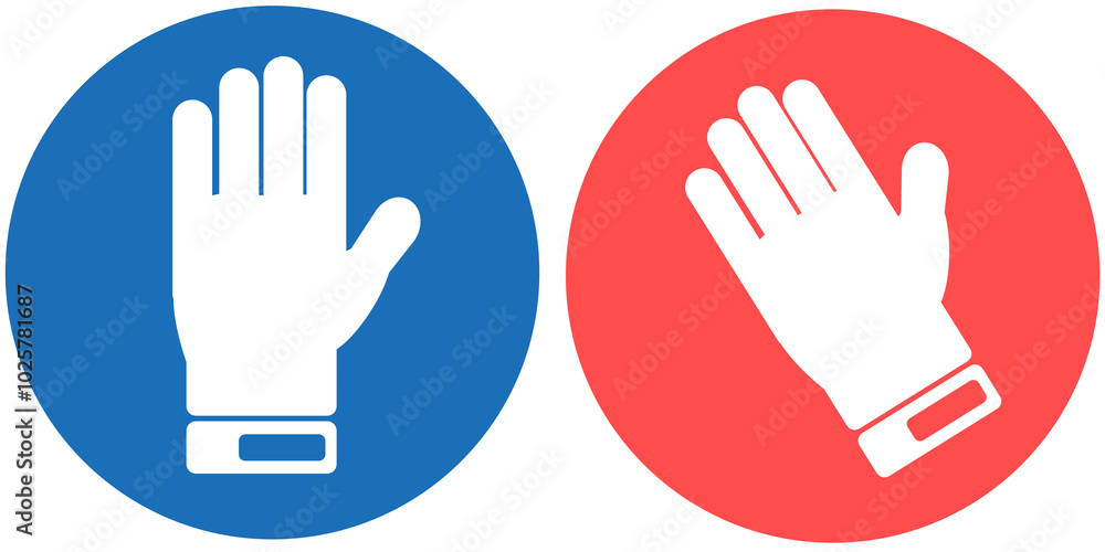 Segnaletica di sicurezza sul lavoro - illustrazioni GUANTI SU FONDO trasparente Segnaletica di sicurezza sul lavoro - illustrazioni GUANTI SU FONDO trasparente