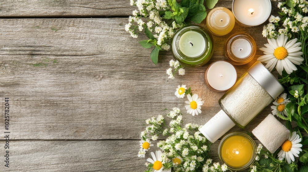 Serene Spa Arrangement with Natural Products Serene Spa Arrangement with Natural Products