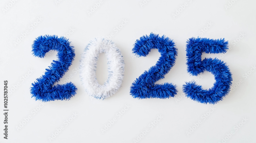 Celebrate the Fun and Colorful Arrival of 2025 with Cozy and Stylish Numbers Celebrate the Fun and Colorful Arrival of 2025 with Cozy and Stylish Numbers