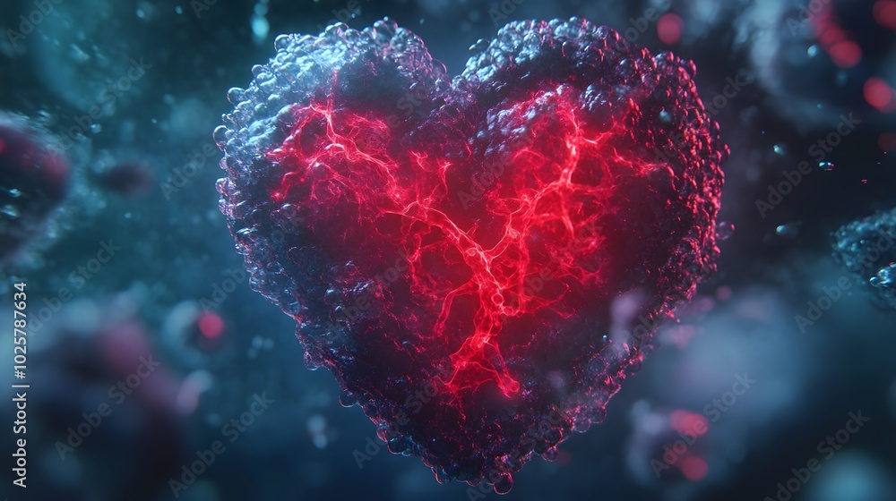 Heart Formation from Stem Cells Illustration Heart Formation from Stem Cells Illustration