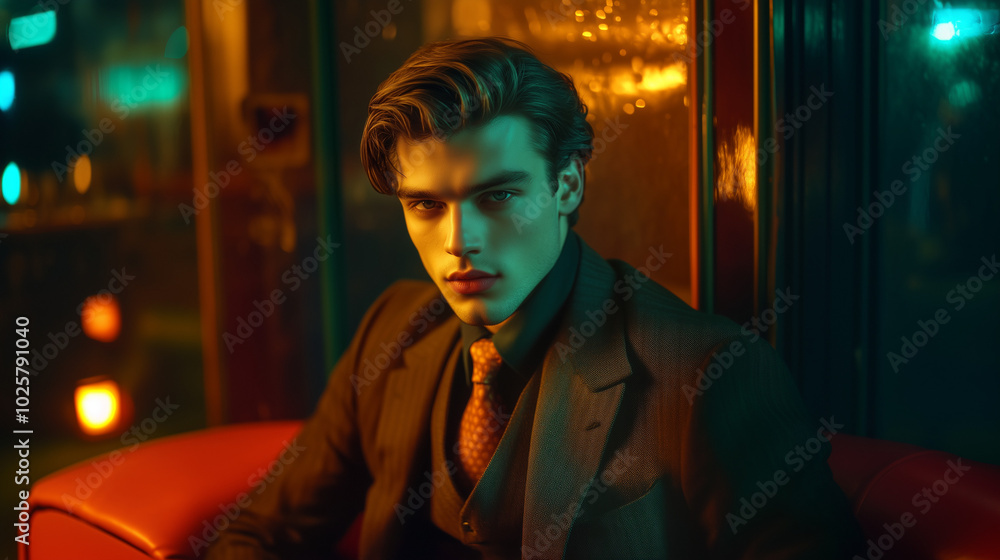 A handsome man in a suit A handsome man in a suit