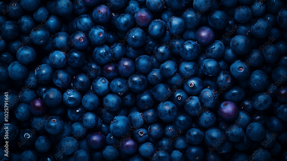 Fresh Blueberry Closeup with Dark Moody Background for Food and Healthy Eating Themes Fresh Blueberry Closeup with Dark Moody Background for Food and Healthy Eating Themes