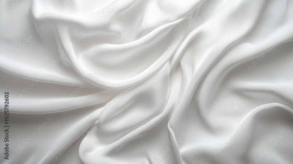 White Silk Fabric Background White Silk Fabric Background