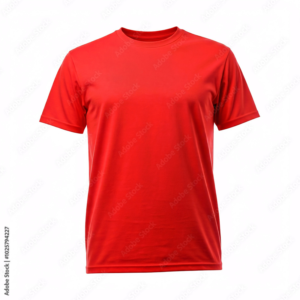 red t-shirt mockup on white background isolated red t-shirt mockup on white background isolated