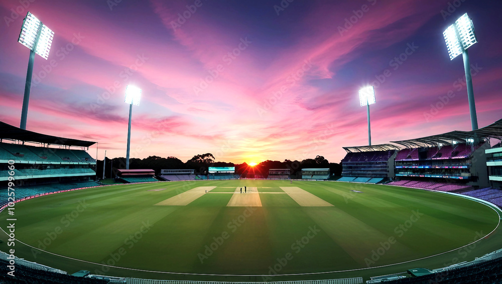 The Glow of the Game: Cricket Stadiums Under the Floodlights The Glow of the Game: Cricket Stadiums Under the Floodlights